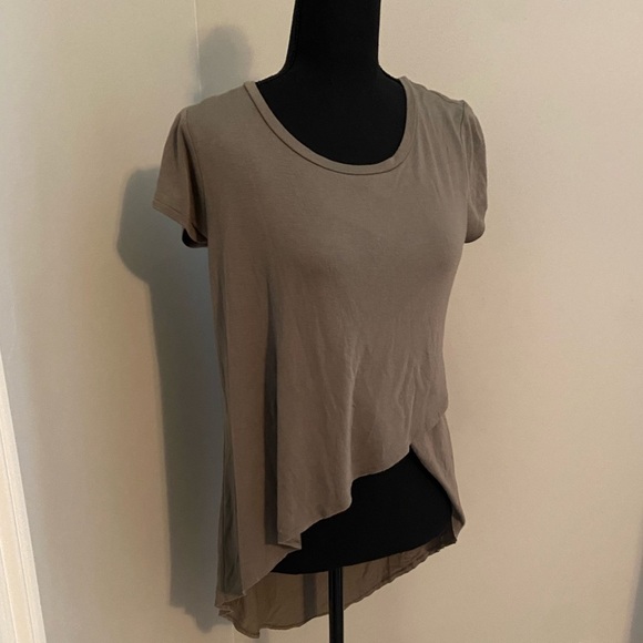 Dark green size small Express high low soft tshirt - Picture 5 of 5